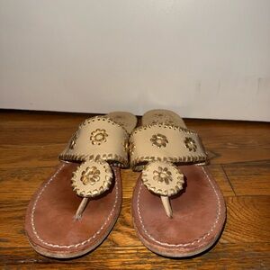 Jack Rogers Leather Flat Sandal